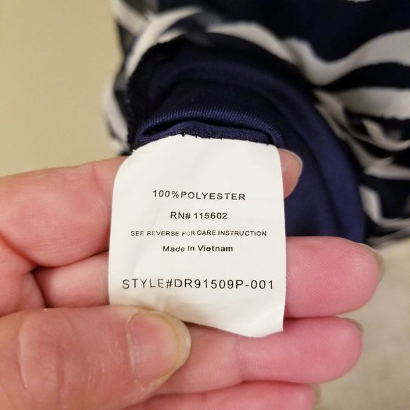 💖3 for $10  - LUSH Navy & White Stripe Dress - XL - Picture 14 of 14